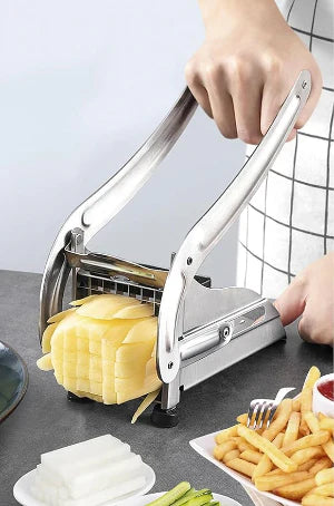 "French Fry Cutter & Potato Slicer – Stainless Steel, Easy & Precise Fry Making"