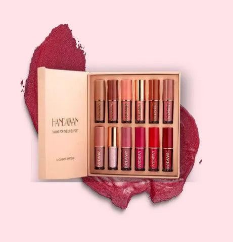 Handaiyan 12-Piece Lip Gloss & Matte Lipstick Set